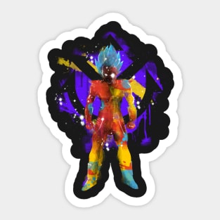 super sayan splash Sticker